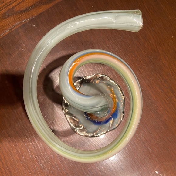 Vintage 1950’s hand blown swirl vase - Picture 7 of 7